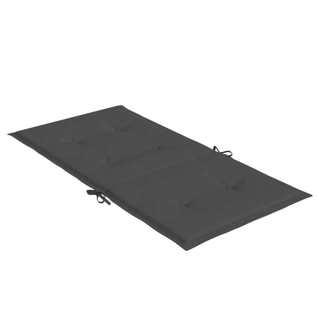 Cuscini Sedia Schiena Bassa 4 pz Antracite MÃ©lange 100x50x4 cm
