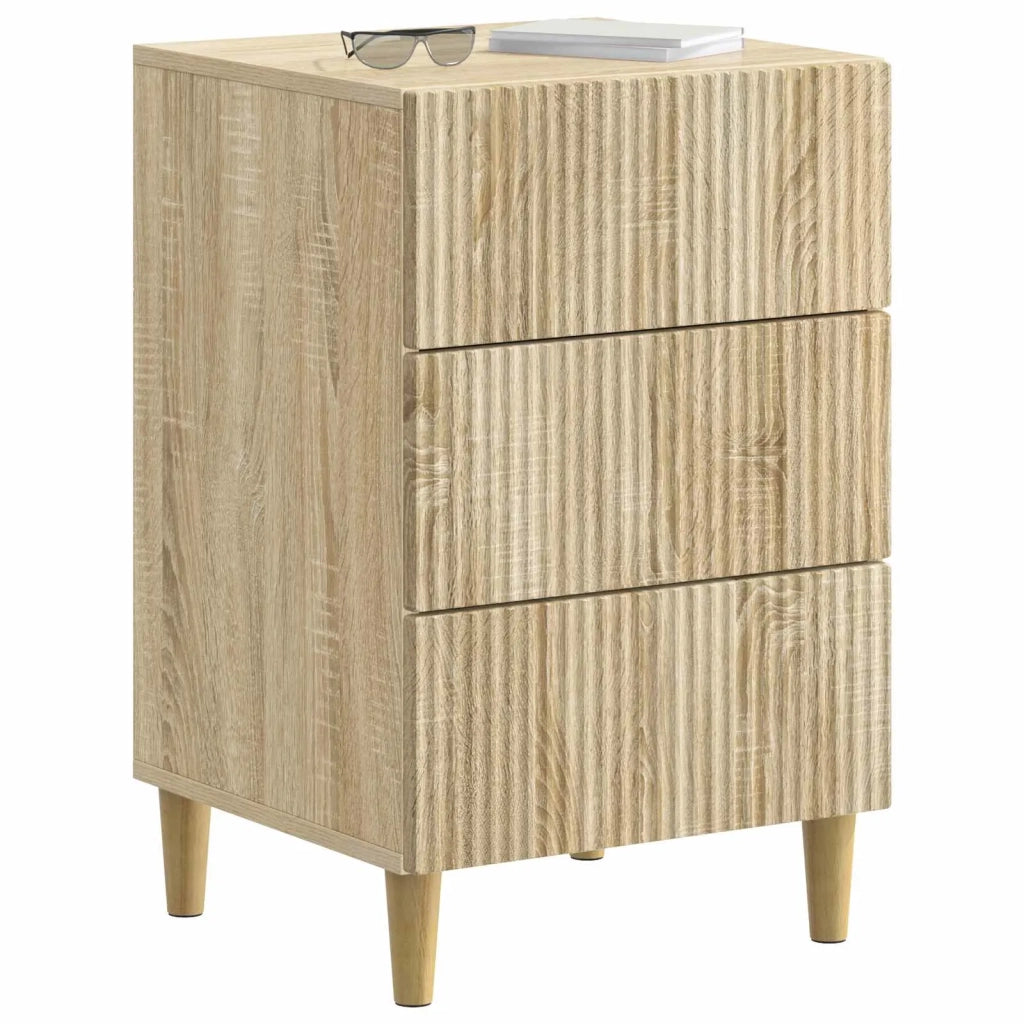 Comodino | Armadio da Notte | Mobiletto da notte con cassetto Rovere Sonoma 43 x 41 x 66,5 cm