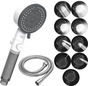 Kit di risparmio d'acqua per doccia a getto con tubo da doccia da 1,5m - doccia manuale e getto d'acqua