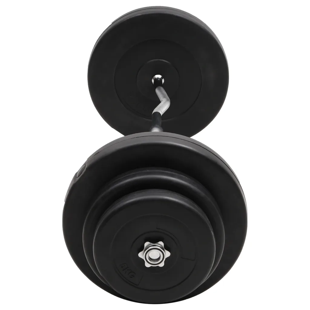 Bilanciere Curvo con Dischi 60 kg 3145018