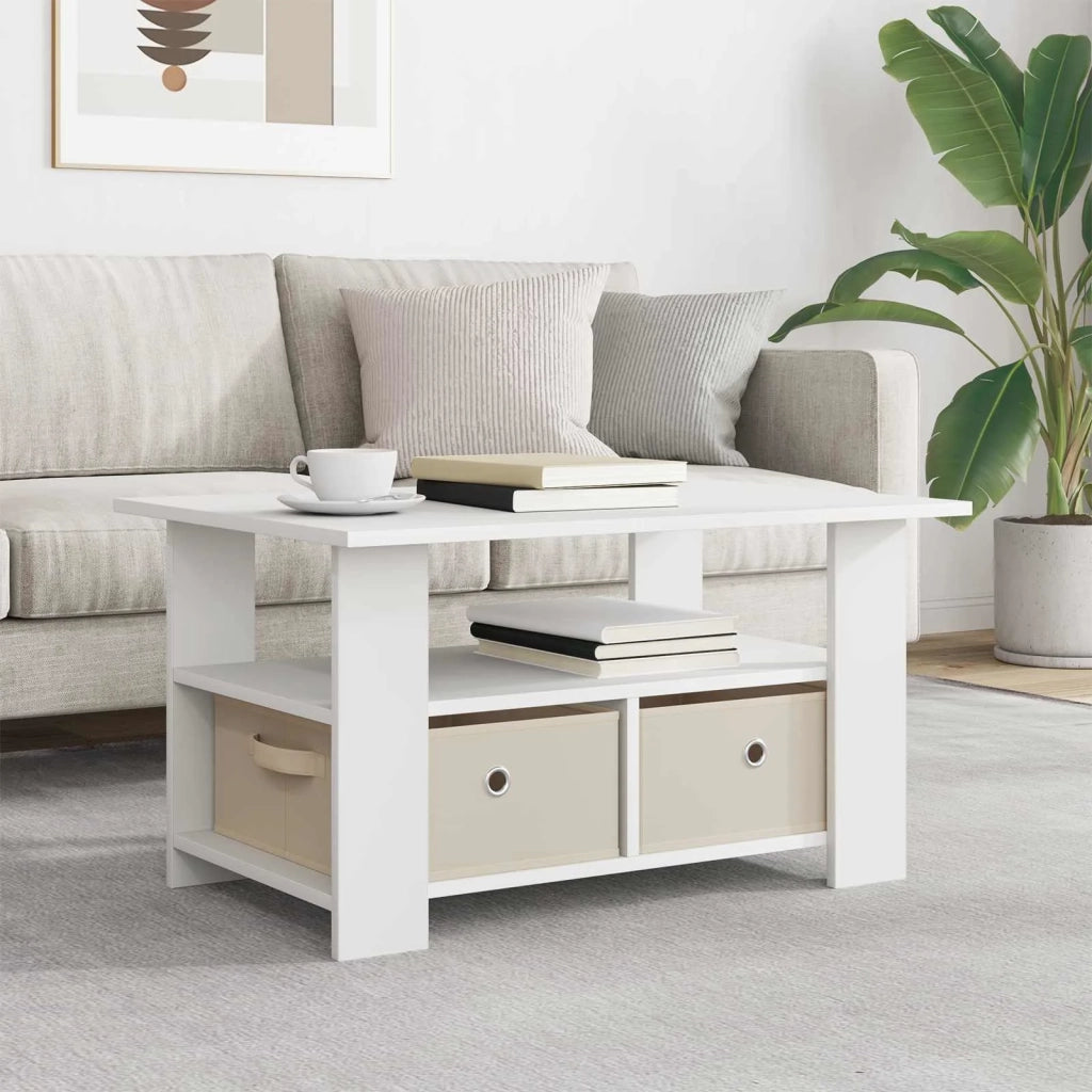 Tavolino da salotto Bianco 77 x 55 x 42 cm Legno multistrato
