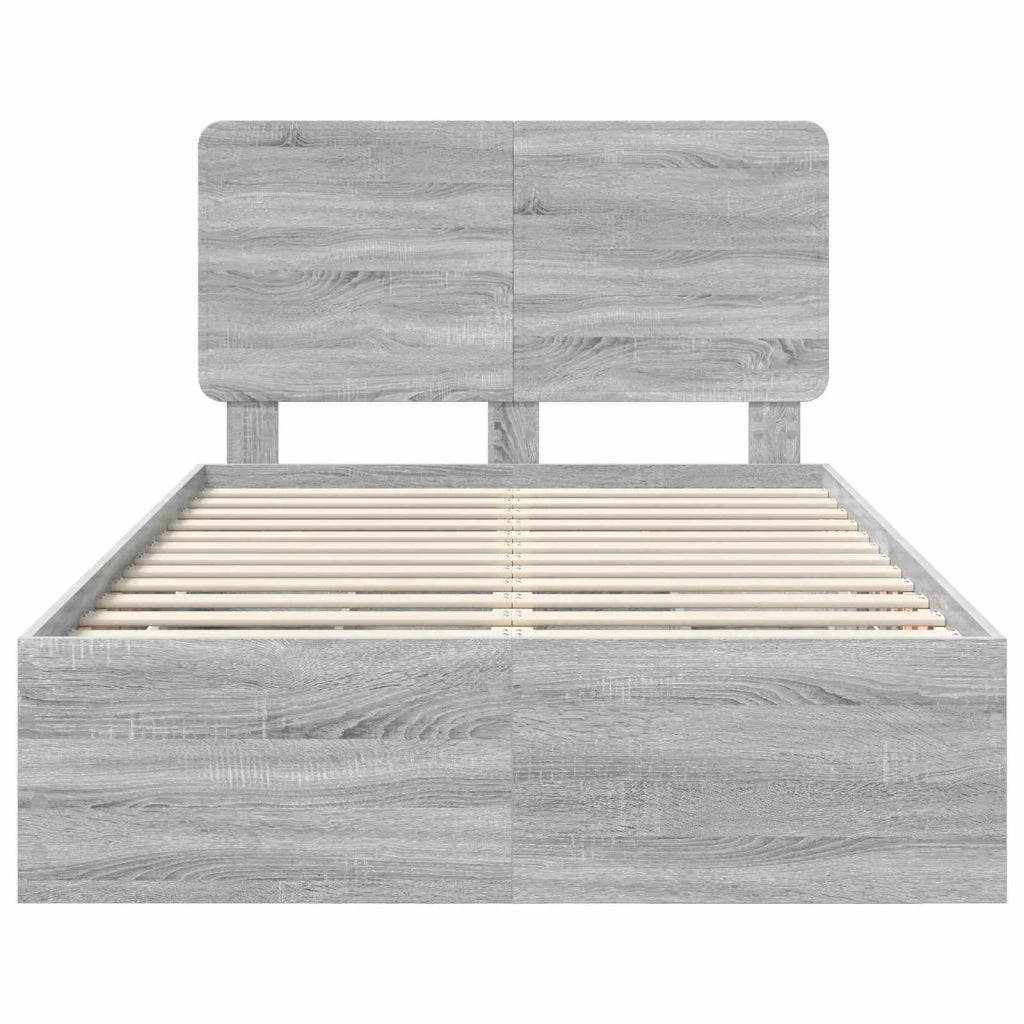 Struttura del letto con cassetto Grigio Sonoma 120 x 200 cm 3412614