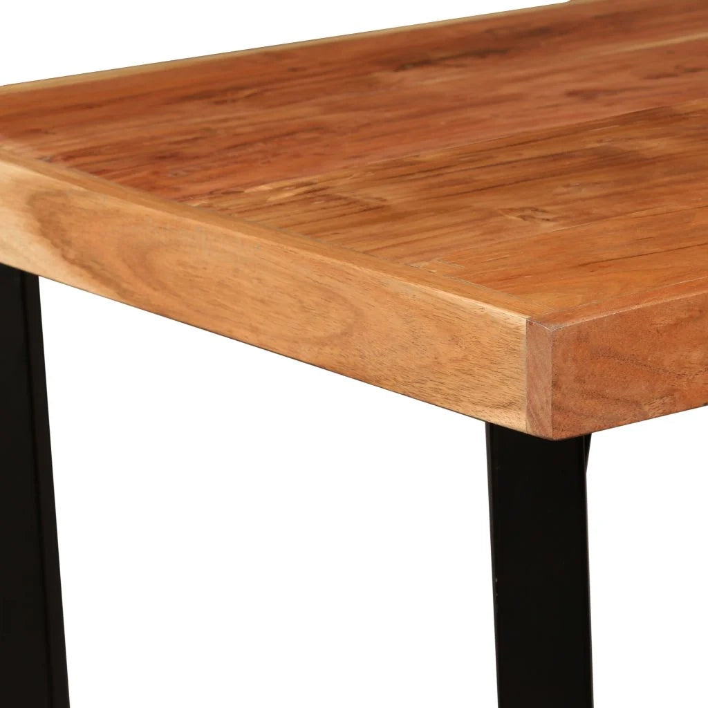 Tavolo alto stile bar/bistrot in legno massello di sheesham 107 cm 0902092