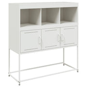 Credenza | Madia | Buffet da pranzo | Armadio da pranzo Bianca 100,5x39x107 cm in Acciaio