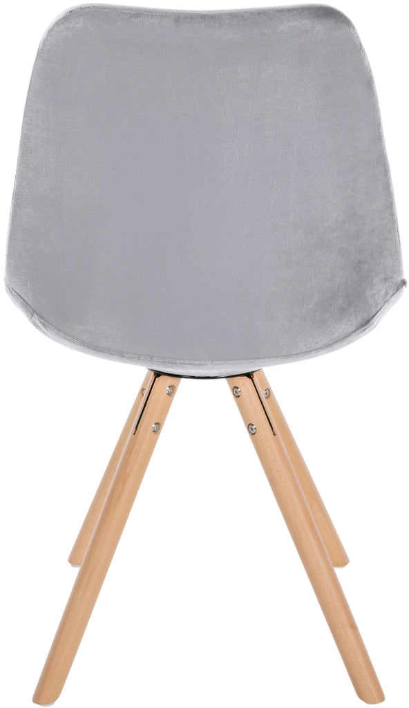 Sedia Sofia Velvet grigio chiaro,natura (rotondo)