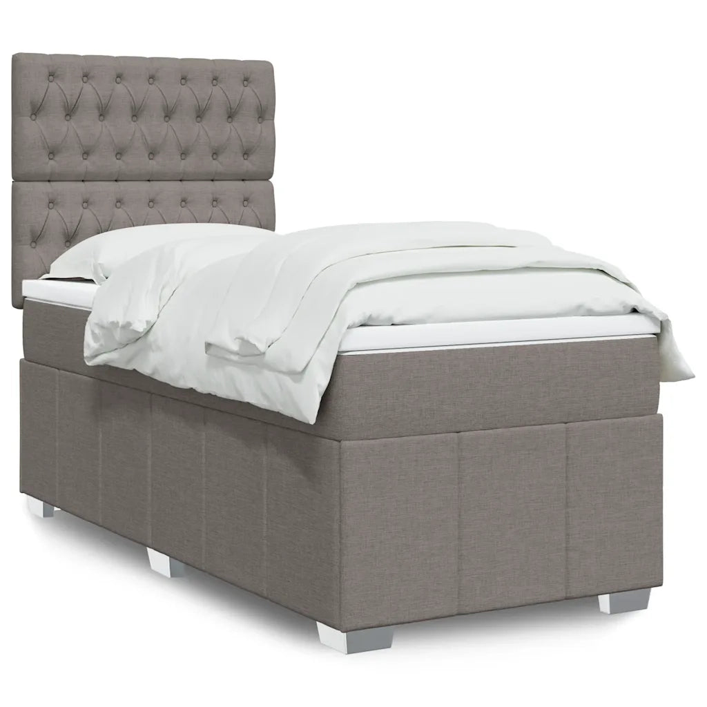 Giroletto a Molle con Materasso Tortora 80x200 cm inTessuto 3293806