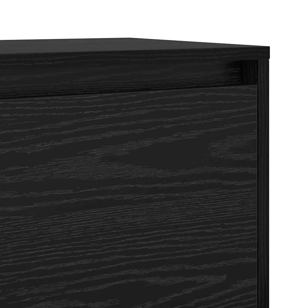 vidaXL Supporto TV Rovere nero 90 x 35 x 40 cm Legno multistrato