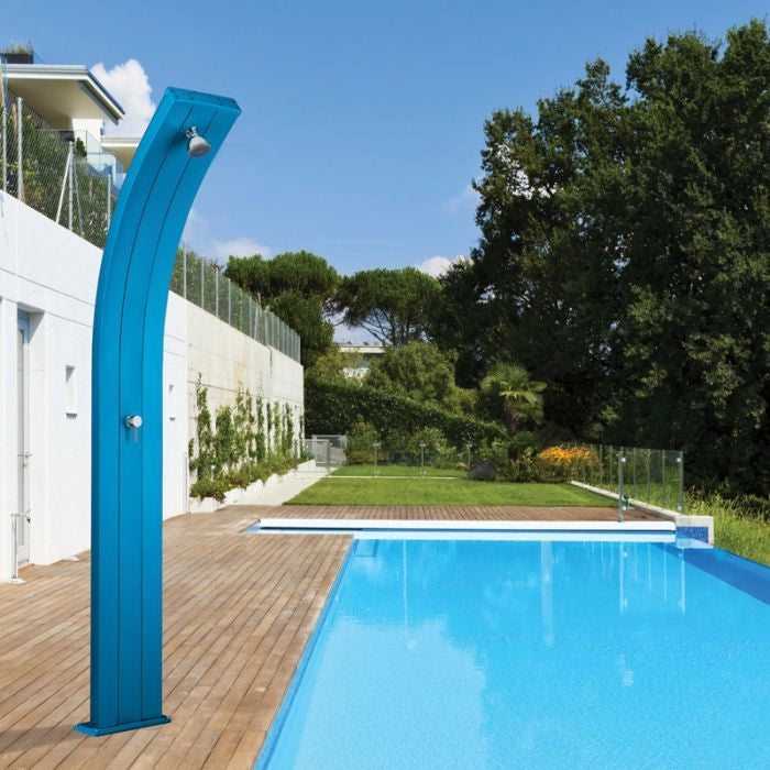 Doccia solare da giardino DADA CURVA 40 LITRI, in alluminio - Doccia Solare Da Giardino Dada Curva 40 Litri, In Alluminio  Colore Blu Colore: Rosso