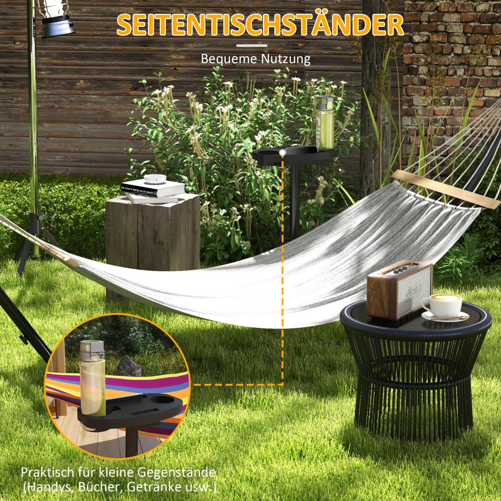 Amaca con supporto in acciaio ¨C zephmum ¨C Nero 285x125x110 cm