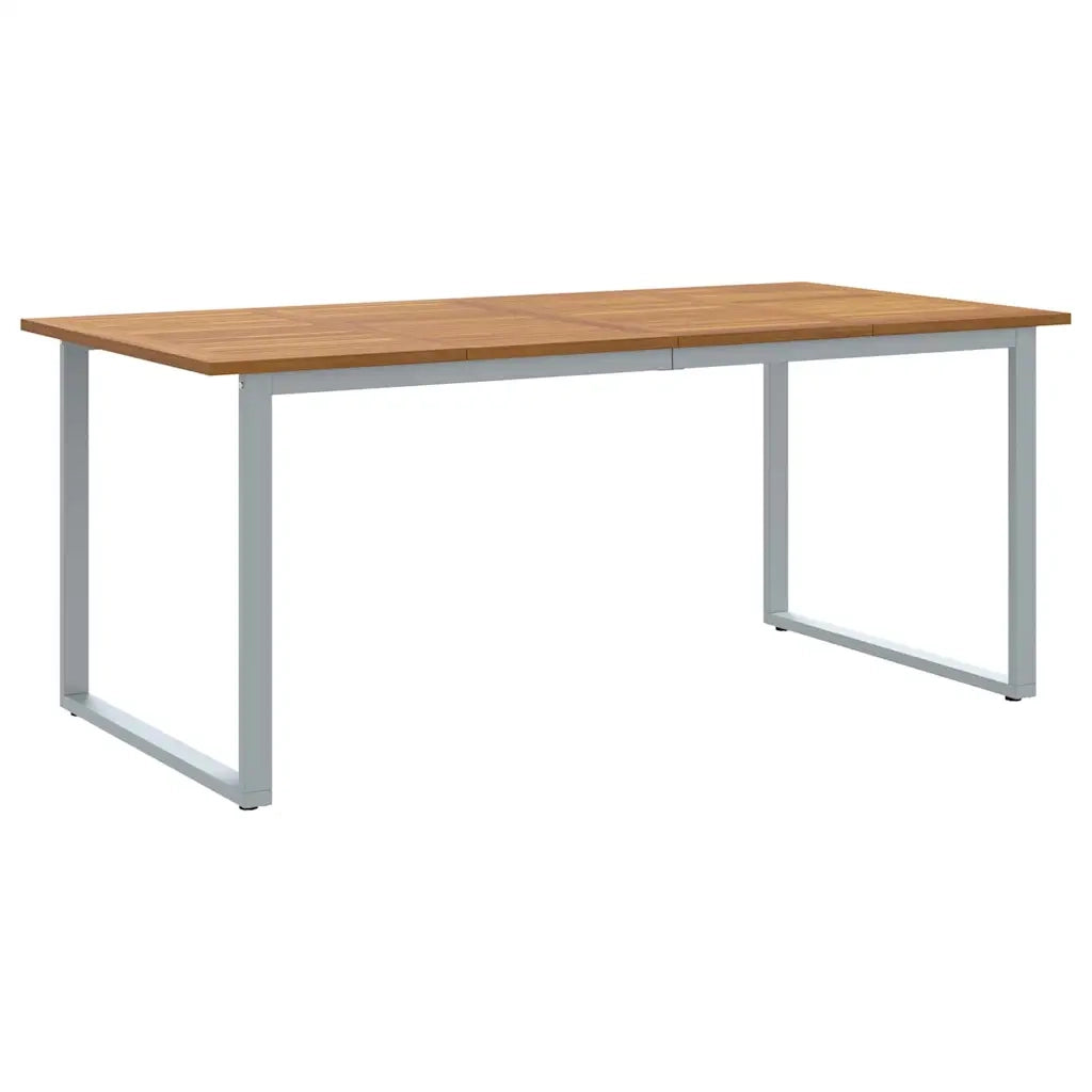 Set da Pranzo per Giardino 7 pcs Grigio