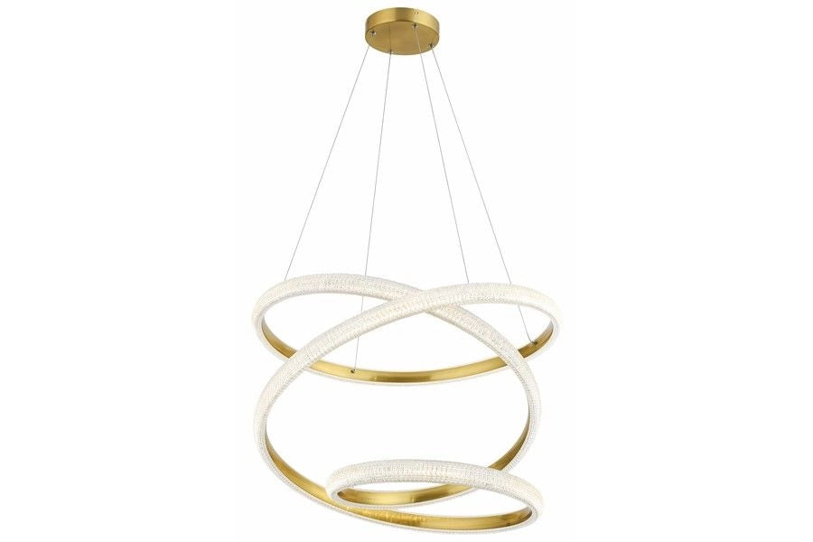 Lampada a sospensione Reality Enzo LED 58W ottone Ø70