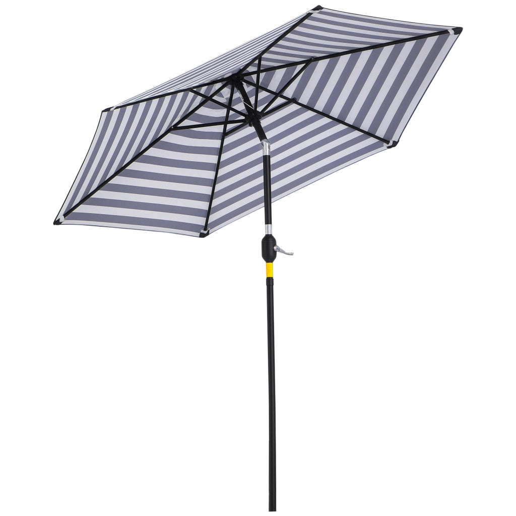 Ombrellone da giardino ¨C zephmum ¨C blu, acciaio ?230x216 cm