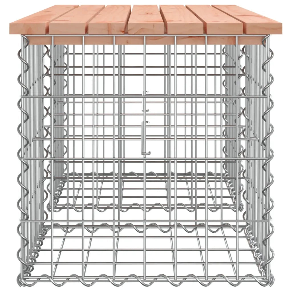 Panca da Giardino Design Gabbione 103x44x42 cm Massello Douglas 834339