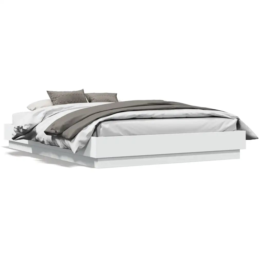 Giroletto-Struttura Letto Bianco 120x190 cm in Legno Multistrato 489442
