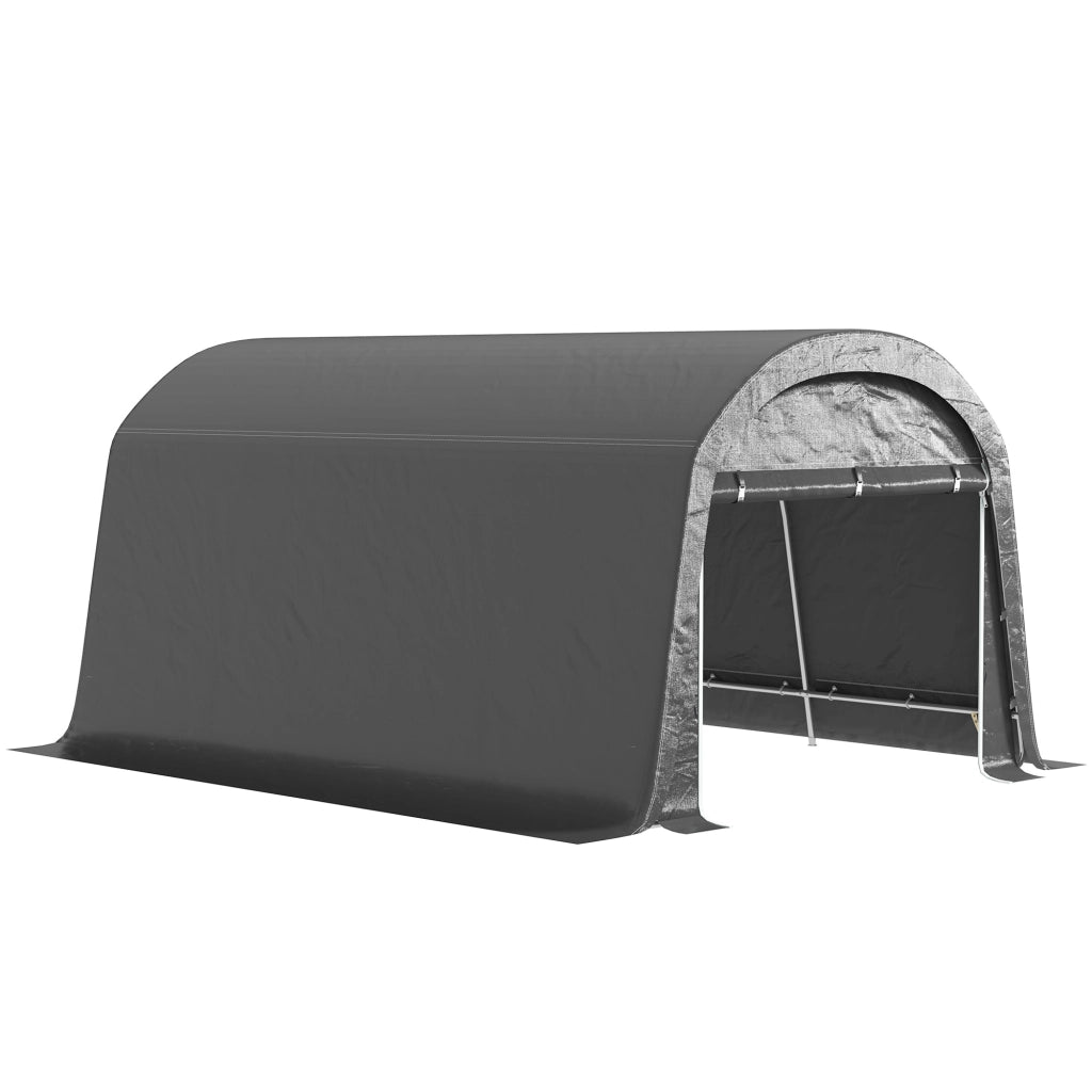 Tenda di stoccaggio per biciclette capanno impermeabile per biciclette con porta copertura antipolvere rifugio capanno per casa all'aperto giardino giardino 300x450x230 cm grigio scuro