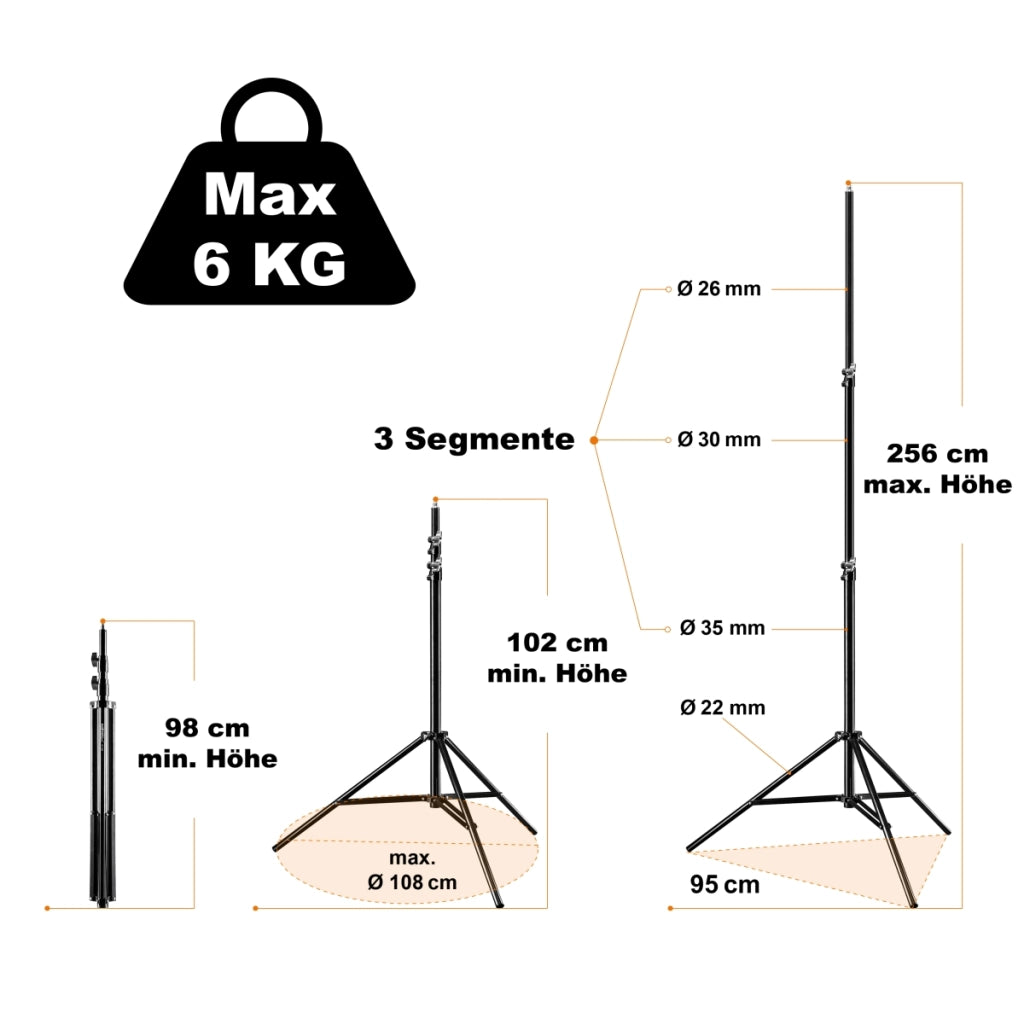 LED 500 Area Light + WT-806 Treppiede