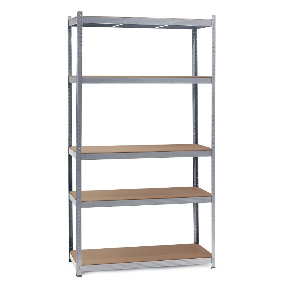 Scaffale per carichi pesanti zincato 100x60x200cm Scaffale a incastro 5 ripiani 200kg/piano