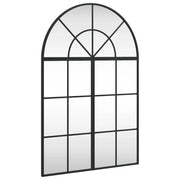 Specchio da Parete | Specchio decorativo Nero 60x90 cm Arco in Ferro