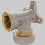 GOMITO CON FLANGIA 3 FORI ORING  16 x 1/2     APE RACCORDERIE
