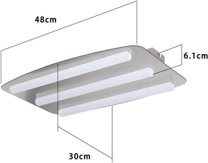 ZMH Lampada da soffitto LED nichel acrilico per interni cucina anche parete