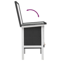 Conigliera per Esterni con Piano Singolo Grigia in Legno 170828