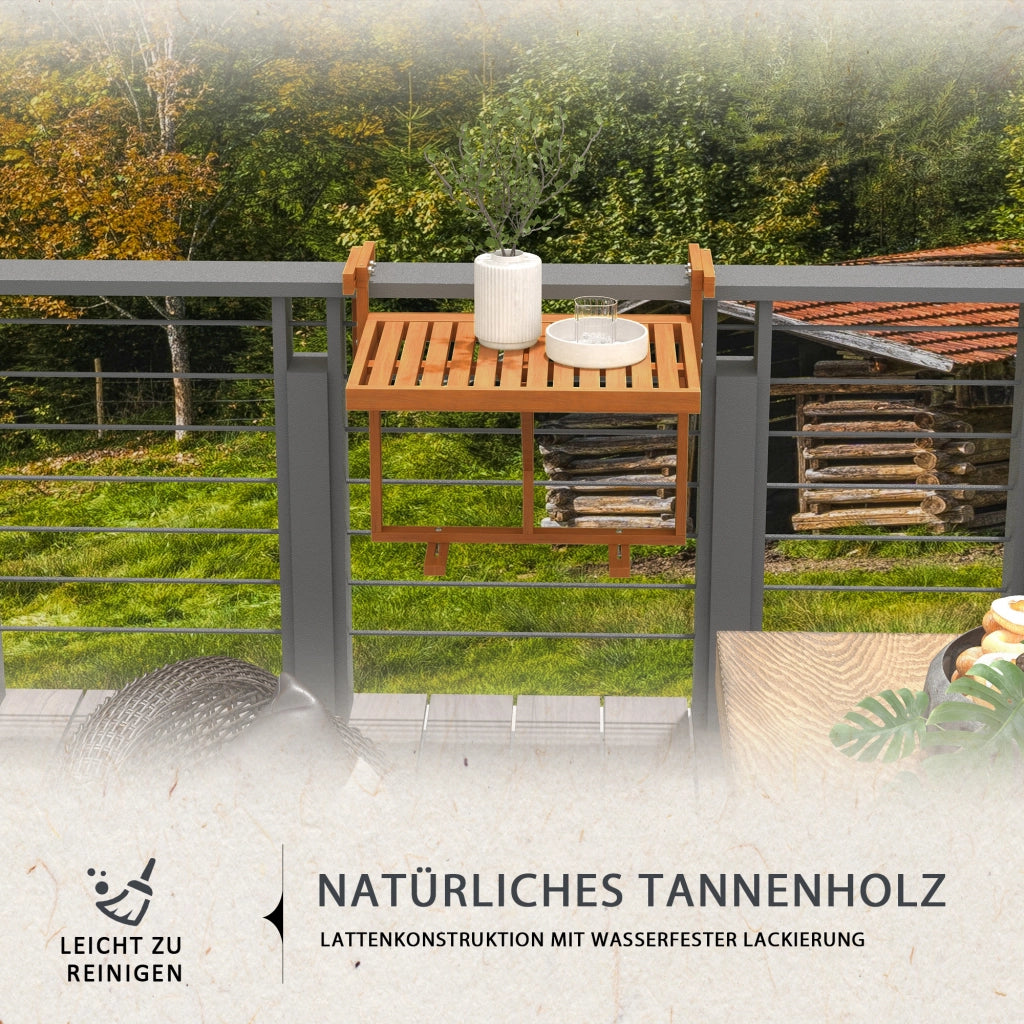 Tavolo pieghevole da esterno ¨C Zephmum ¨C Teak 68x65x55 cm
