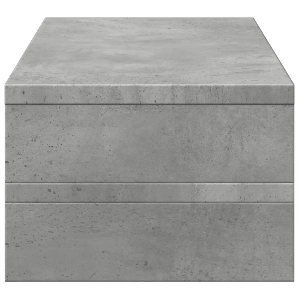 Supporto per Monitor Grigio Cemento 54x22x15 cm in Truciolato