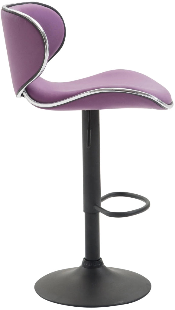 Sgabello Las Vegas V2 in similpelle viola,nero