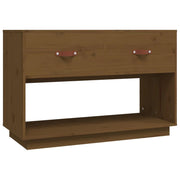 Mobile TV multimediale scaffale TV credenza TV sala da pranzo soggiorno camera da letto color miele 90 x 40 x 60 cm legno di pino massiccio marrone 02_0027726