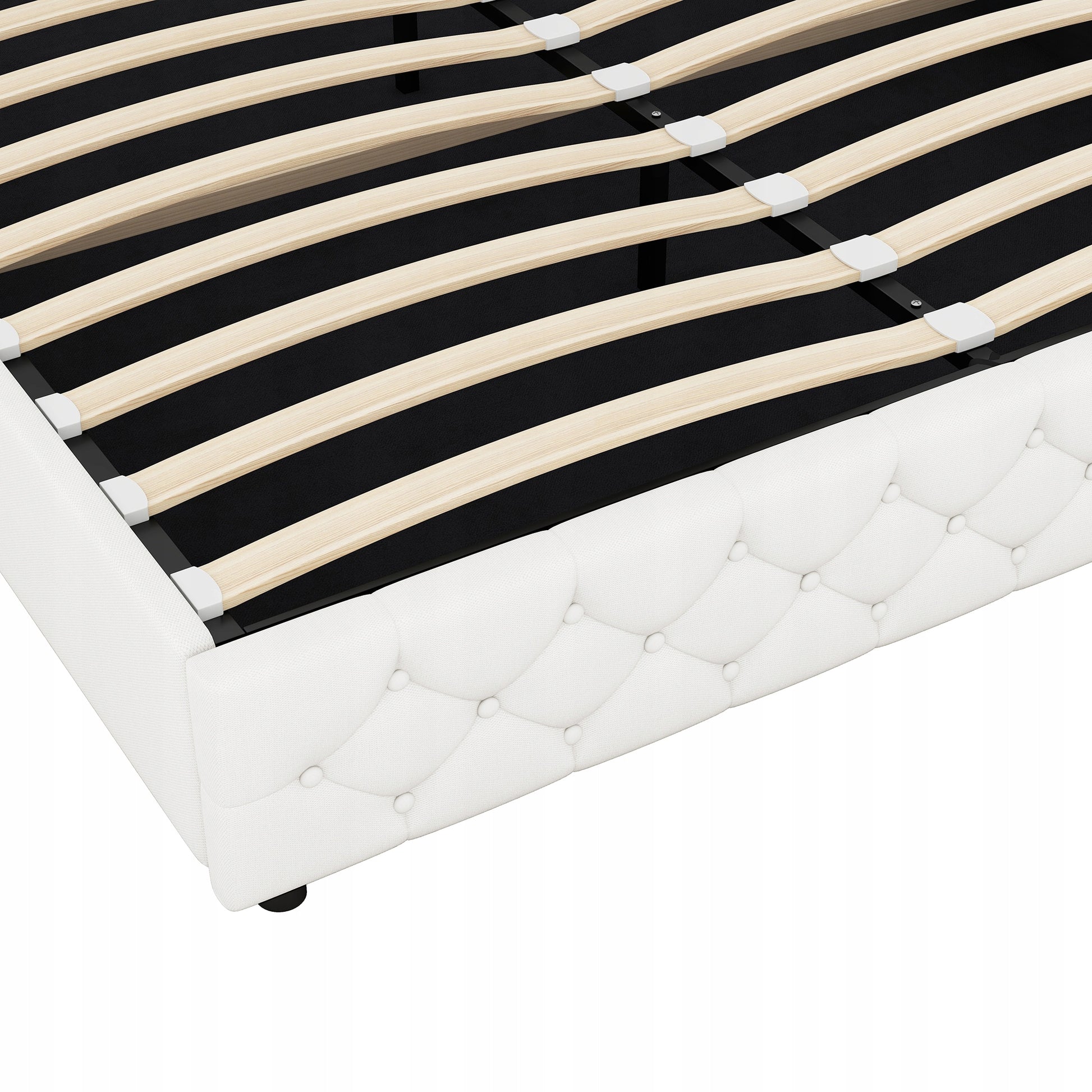 Letto idraulico con contenitore - Xylo - 180x200 cm - Colore beige