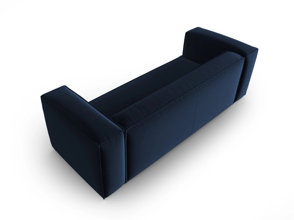Cosmopolitan Design - Divano "Mackay" 4 posti in velluto blu reale 