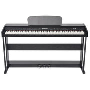 Pianoforte Digitale con 88 Tasti e Pedali in Melamina Nera 70045