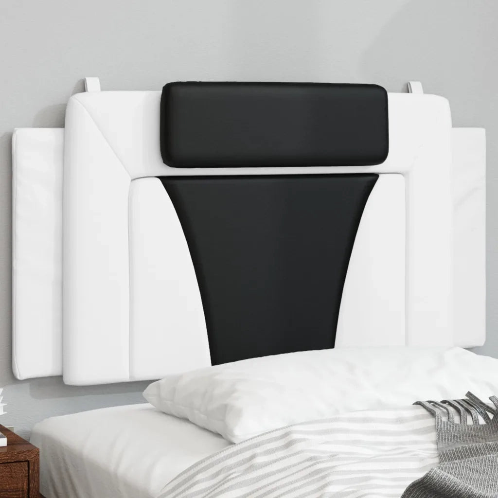 Cuscino Testiera Viana Nero e Bianco 100 cm in Similpelle 374780