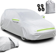 Hoes per Auto Waterdiploa per Targa per Protezione Esterna Copertura Oxford Antiumidità Impermeabile Resistente alla Pioggia per Stoccaggio in Inverno Esterno 400x165x155cm Argento