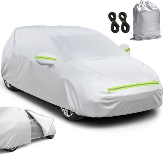 Hoes per Auto Waterdiploa per Targa per Protezione Esterna Copertura Oxford Antiumidità Impermeabile Resistente alla Pioggia per Stoccaggio in Inverno Esterno 400x165x155cm Argento