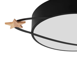 Lampada Plafoniere Moon Black App866-c