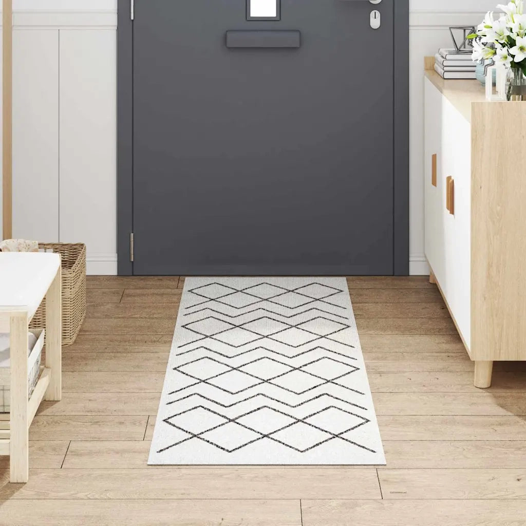 Tappeto da Cucina Bianco 180 x 60 cm Velluto 42013422