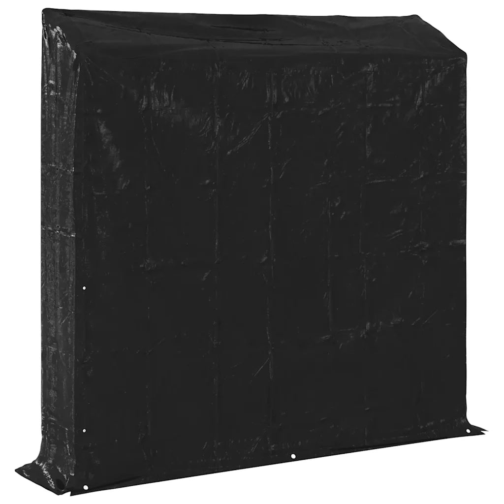 vidaXL Rastrelliera per Legna con Copertura Antipioggia 200x40x200 cm
