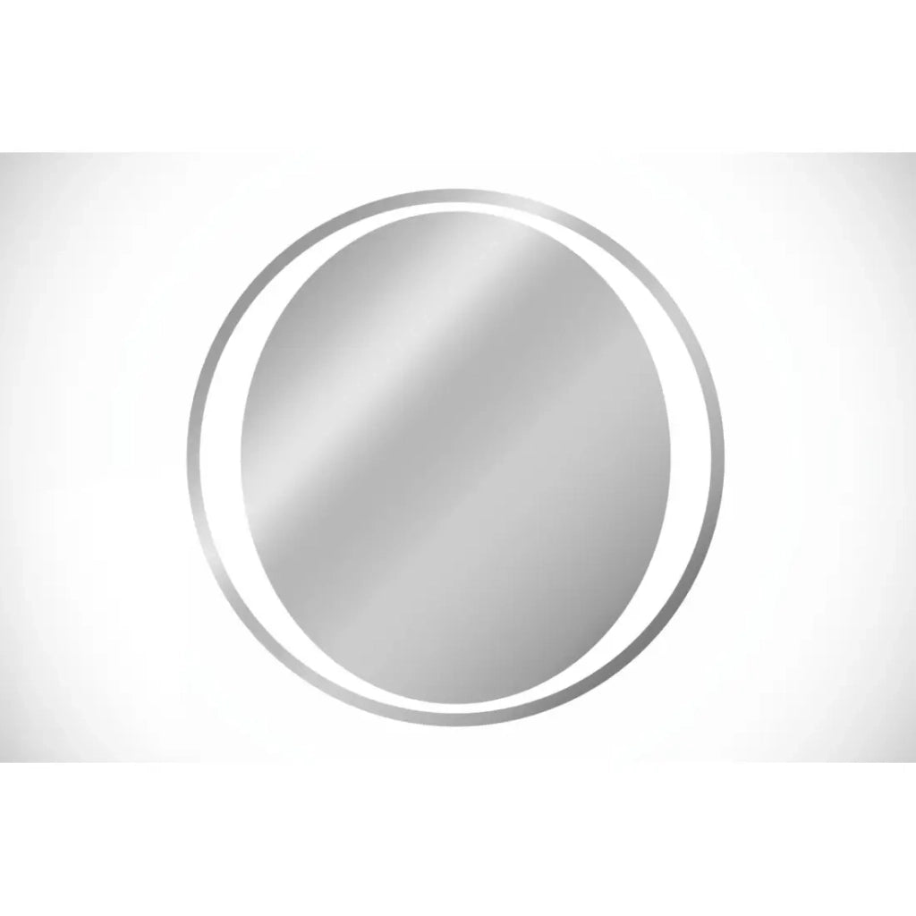 Specchio bagno LED rotondo 80 cm illuminazione posteriore bianca design