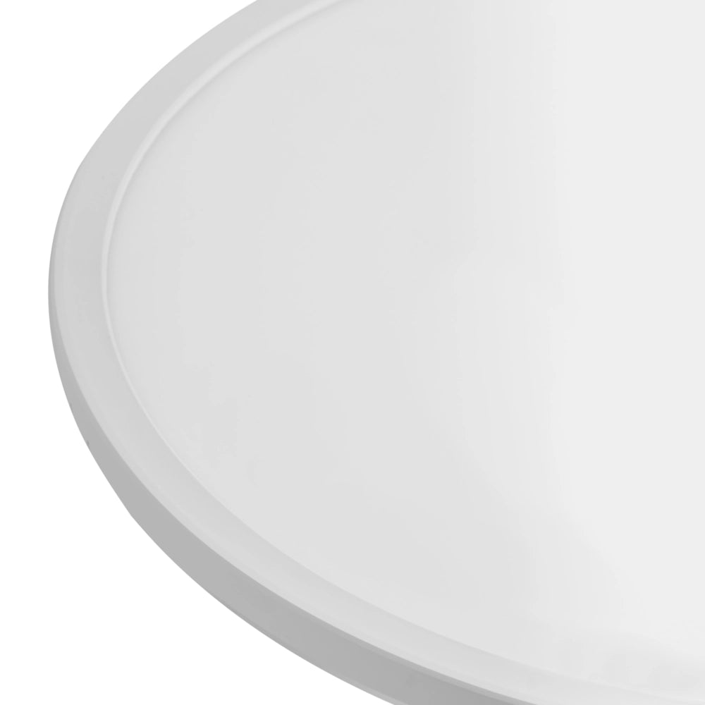Lampada da soffitto a LED, bianco, in materiale sintetico, pannello luminoso a LED rotondo, lampada da incasso a soffitto con telecomando