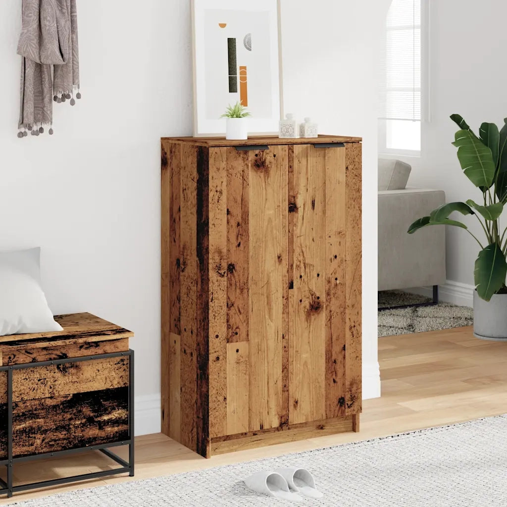 vidaXL Scarpiera Legno Antico 59x35x100,5 cm in Truciolato
