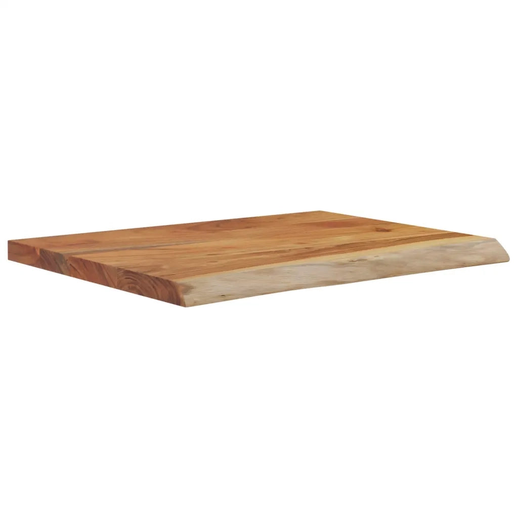 Mensola a Muro 40x30x3,8cm Rettangolare Legno Acacia Bordi Vivi 370282