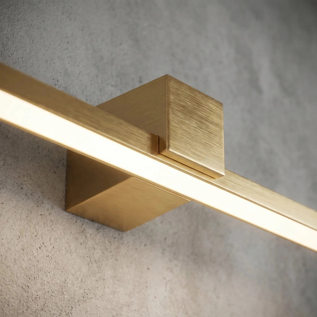 Applique Da Bagno Led Swe048-1w 80cm Gold Brush