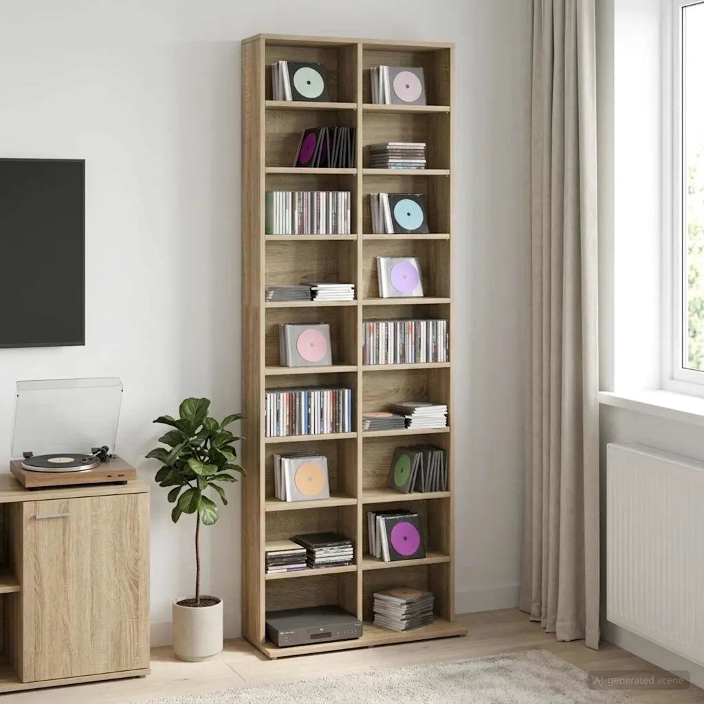 Mobile per CD Rovere Sonoma 65 x 23,5 x 175 cm 8012660