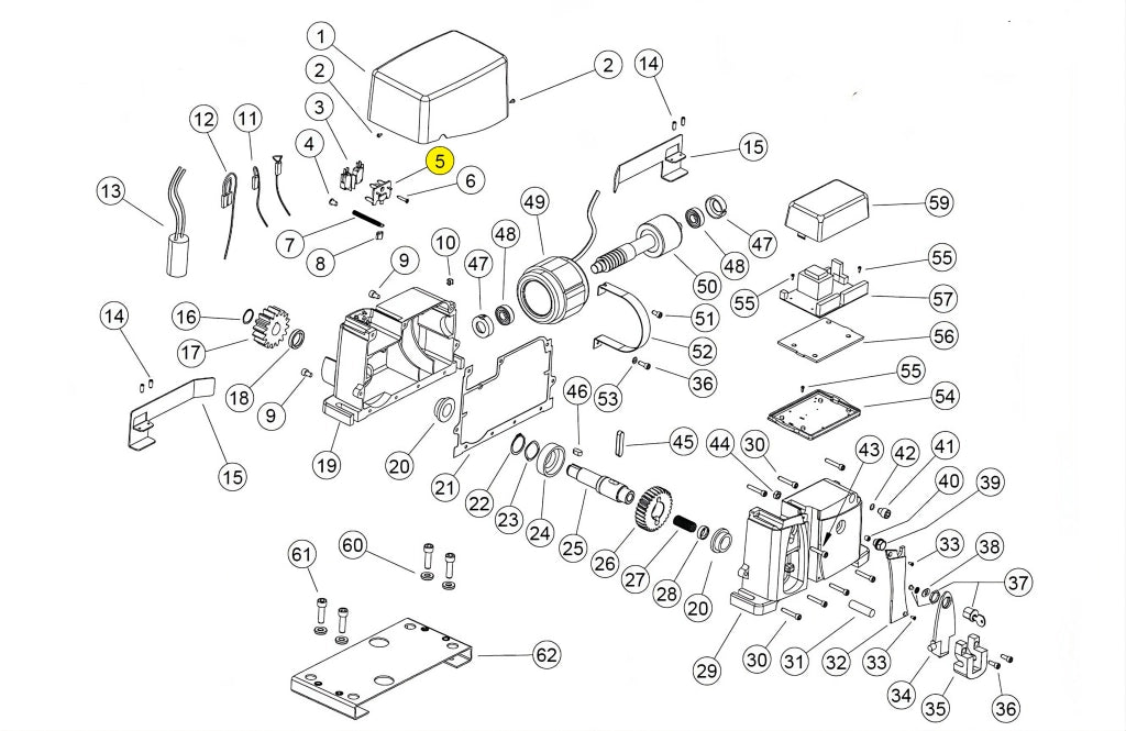 STP034 SUPPORTO MICROSWITCH FINECORSA AG FUTURE KV10 RICAMBIO