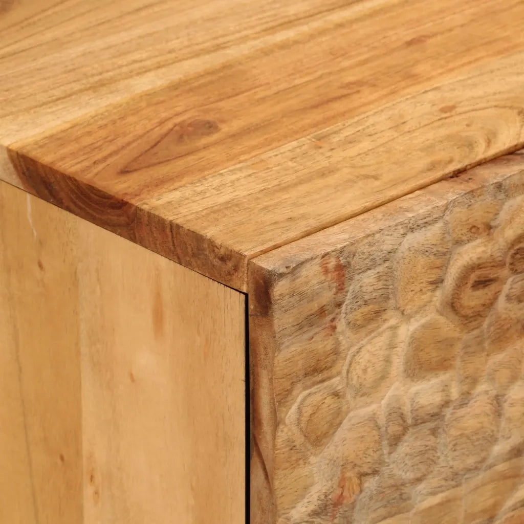 Credenza 80x33x75 cm in Legno Massello di Acacia 356882