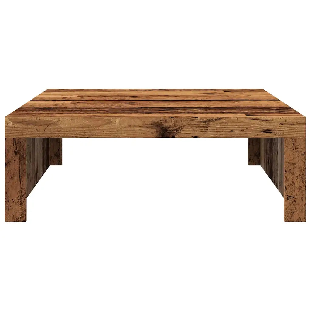Tavolino Salotto Legno Antico 100x100x35 cm in Truciolato