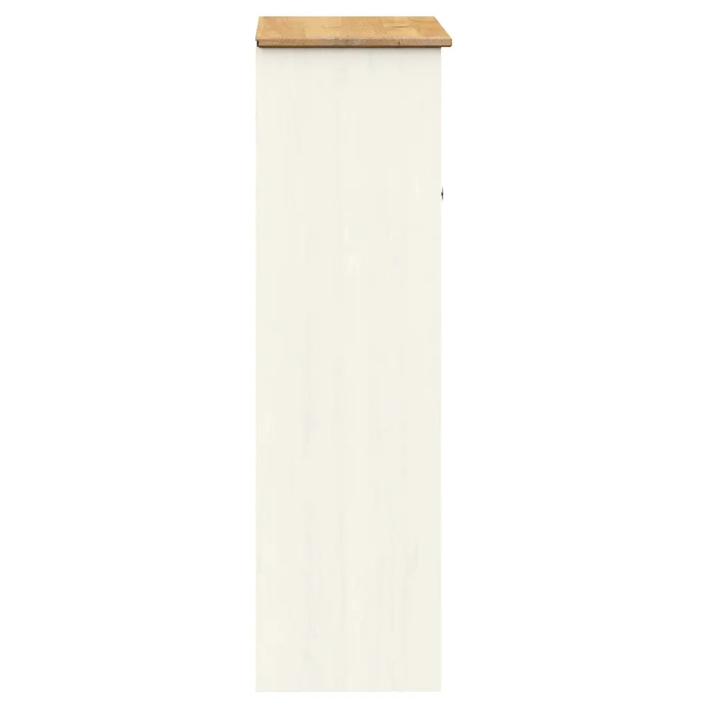 Piano ComÃ² VIGO Bianco 78x30x100 cm in Legno Massello di Pino