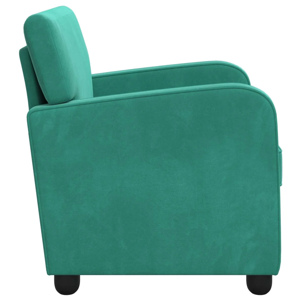 Poltrona Turchese Velluto 42043422