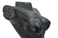 Scultura Museum Woman 19x17x50 cm in Poliresina e Ferro Nero